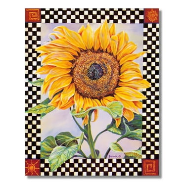 Sunflowers in Watering Can #1 Lace Flower Garden Wall Picture 8x10 Art Print 